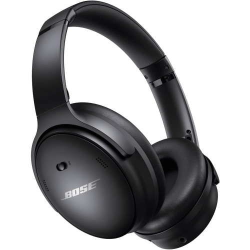 Casque d'écoute Bluetooth sans fil à suppression du bruit QuietComfort 45 de Bose avec microphone pour les appels téléphoniques – Triple noir
