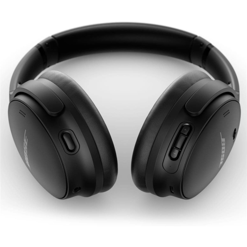 Casque d'écoute Bluetooth sans fil à suppression du bruit QuietComfort 45 de Bose avec microphone pour les appels téléphoniques – Triple noir
