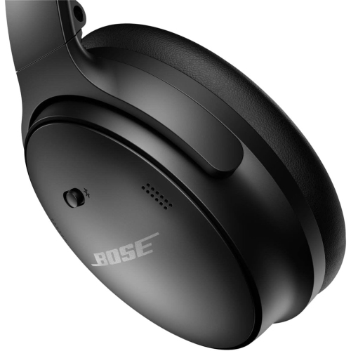 Casque d'écoute Bluetooth sans fil à suppression du bruit QuietComfort 45 de Bose avec microphone pour les appels téléphoniques – Triple noir