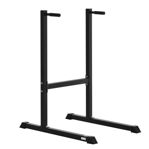 SOOZIER  Dip Station With Padded Handles, Multifunctional Fitness Training Dip Bar for Indoor Home Gym Workout In Black