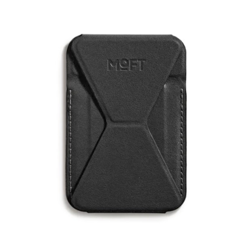 Snap-on Phone Stand & Wallet MOVAS™ - MagSafe Compatible - Jet Black