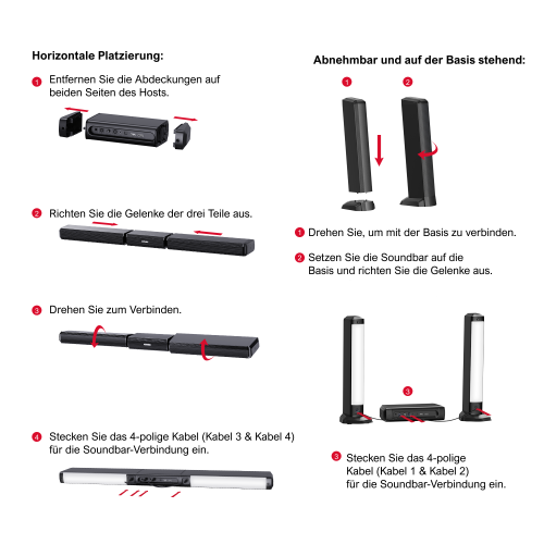ULTIMEA Apollo S70SE - 5.0ch Detachable Sound Bar for Smart TV, PC Soundbar with RGB Light with App Control, 120W Peak Power, Bluetooth 5.3 TV Sound