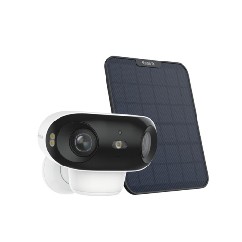 Reolink 4K Solar Security Camera, Rechargeable Battery Wireless Outdoor Camera with Dual-Band Wi-Fi 6, 180° Blindspot-Free View, Argus 4 Pro