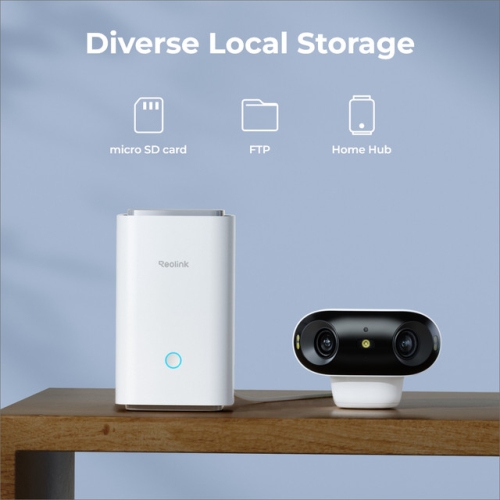 Reolink Argus 4 Pro - 4K 180° Dual-Lens Wi-Fi 6 Battery Security Camera with True Full-Color Night Vision