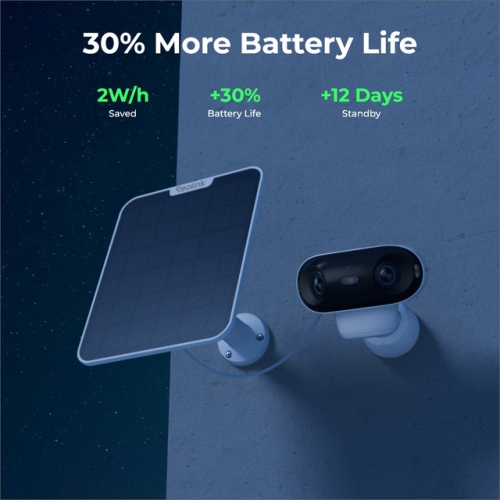 Reolink Argus 4 Pro - 4K 180° Dual-Lens Wi-Fi 6 Battery Security Camera with True Full-Color Night Vision