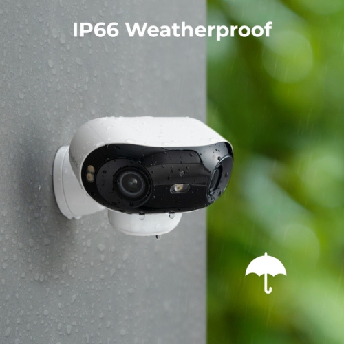 Reolink Argus 4 Pro - 4K 180° Dual-Lens Wi-Fi 6 Battery Security Camera with True Full-Color Night Vision