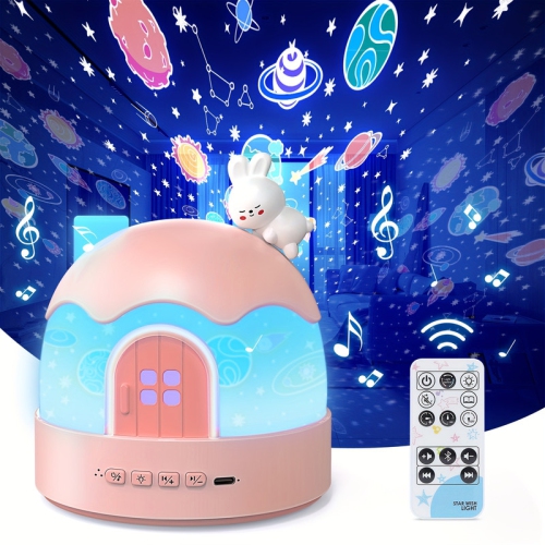 YOULIGHTS Night Light, Gift 84 Light Modes 14 Films Sound Machine, Night Light For Bedroom, 3 In 1&Remote Control, Volume Adjust