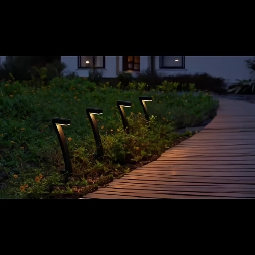 4-piece solar lawn light - solar trail light - solar landscape light