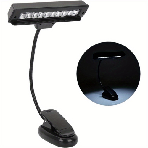 YOULIGHTS Portable Music Stand Light, Flexible Neck Clip Reading Light with USB Interface, Music Stand Light, Night Reading, Workbench
