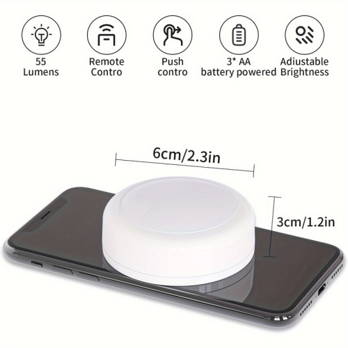 12 Pack Puck Lights, 16 Color Changeable LED Lights, Cabinet Lights, Battery Powered Lights with Dimmer and Timer