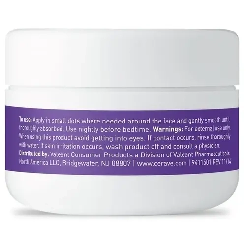 CeraVe Skin Renewing Night Cream 1.7 oz Facial Moisturizer with Niacinamide and Peptide Complex to Soften Skin