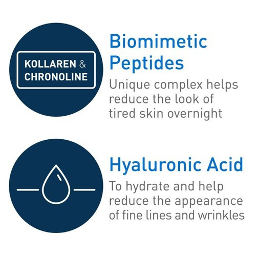 CeraVe Skin Renewing Night Cream 1.7 oz Facial Moisturizer with Niacinamide and Peptide Complex to Soften Skin