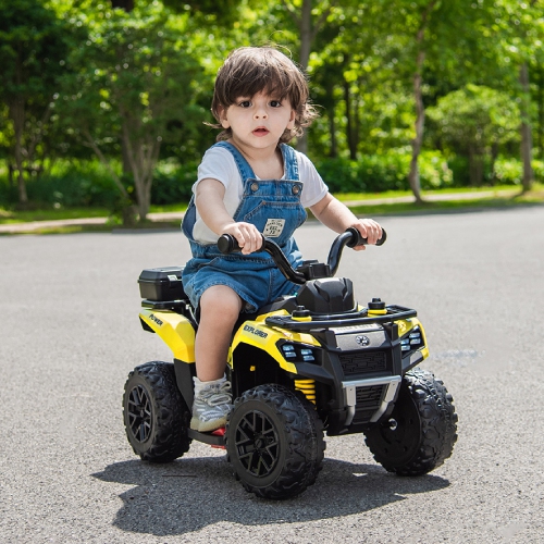 VOLTZ TOYS Explorer Quad UTV Ride-On Car Toy for Kids with 6V Battery, LED Lights, Music Player, Suspension, Battery Powered Electric Vehicle Kids