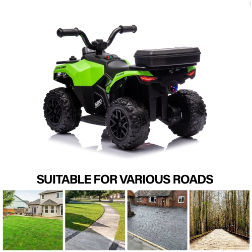 VOLTZ TOYS Explorer Quad UTV Ride-On Car Toy for Kids with 6V Battery, LED Lights, Music Player, Suspension, Battery Powered Electric Vehicle Kids