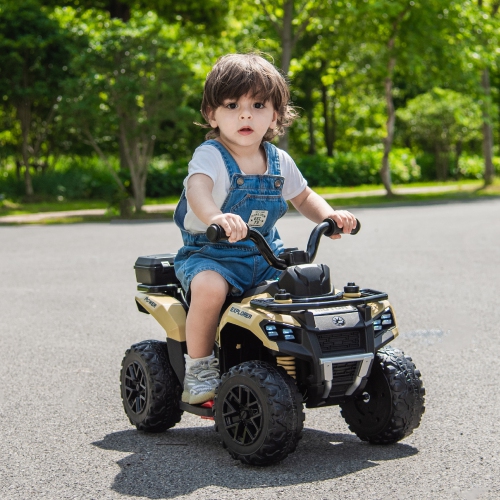 VOLTZ TOYS Explorer Quad UTV Ride-On Car Toy for Kids with 6V Battery, LED Lights, Music Player, Suspension, Battery Powered Electric Vehicle Kids