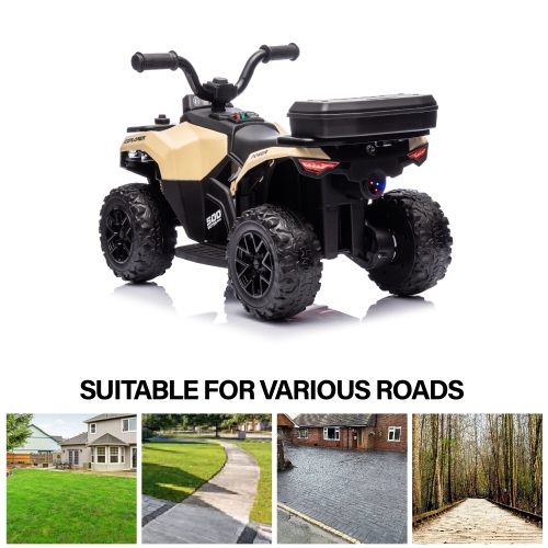 VOLTZ TOYS Explorer Quad UTV Ride-On Car Toy for Kids with 6V Battery, LED Lights, Music Player, Suspension, Battery Powered Electric Vehicle Kids