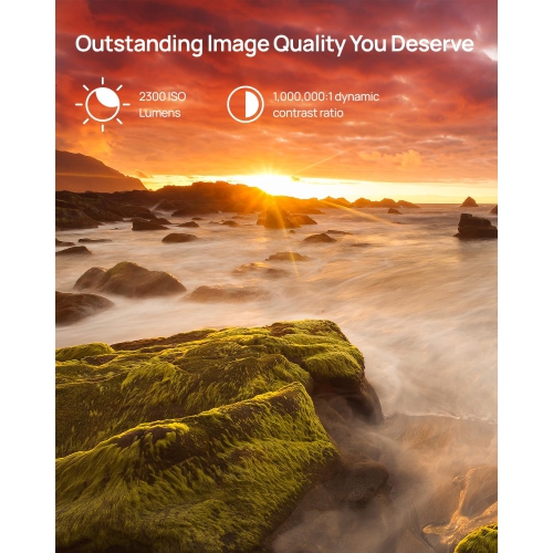 XGIMI AURA 2 Native 4K Laser Ultra Short Throw Projector for Home Theatre, w/ Speaker, Movies/Gaming, up to 150'' Screen, Projector Television, IMAX