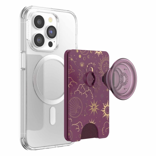 PopSockets PopWallet+ For MagSafe with Adapter | Celestial Mauve