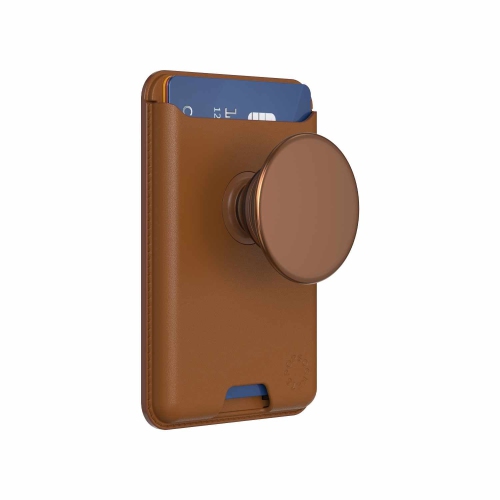 POPSOCKETS  Softgoods Popwallet+ for Magsafe With Adapter Cognac