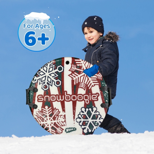 Wham-O Winter 26" Single Rider Snow Sled, Air Disc Sled with PE Foam Core Slick Bottom Comfortable Handles