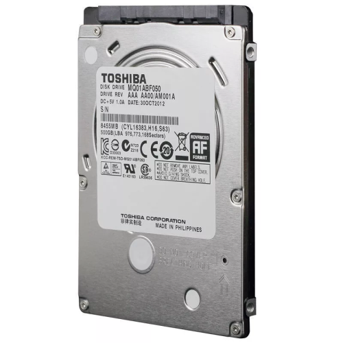 Disque dur SATA MQ01ABF050 500&nbsp;Go de Toshiba - Remis à neuf