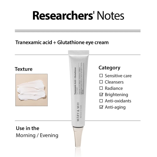 Mary&May Tranexamic + Glutathione Eye Cream,