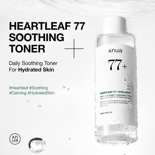 Anua Heartleaf 77 Soothing Toner I pH 5.5, Cruelty Free & Vegan