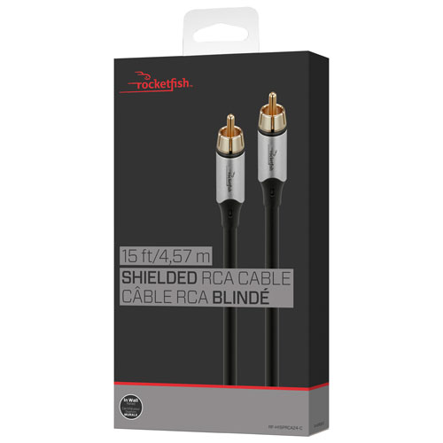 Câble RCA blindé de 4,57 m de Rocketfish - Exclusivité Best Buy