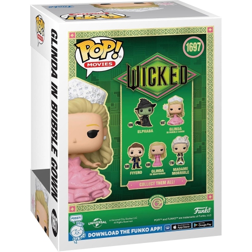 Pop Movies Wicked 3.75 Inch Action Figure - Glinda in Bubble Gown #1697