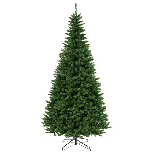 Costway 8 FT Pre-Lit Artificial Christmas Tree with 360 Warm White LED Lights Metal Stand
