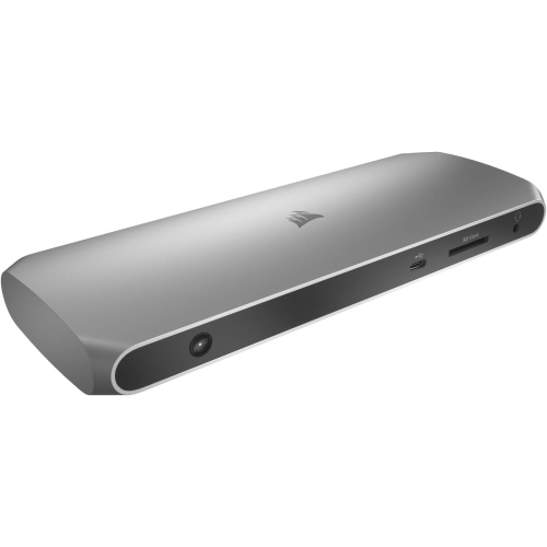 Corsair TBT100 Thunderbolt 3 Dock – 85W Charging, Dual 4k 60Hz Support, 2X HDMI, 40Gb/s,USB-C Gen 2 x2, USB-A 3.1 (7.5W) x2, Gigabit Ethernet