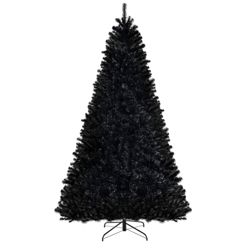 Costway 8 FT Halloween Tree Artificial Decoration Tree with 1408 Branch Tips 6 Lighting Modes