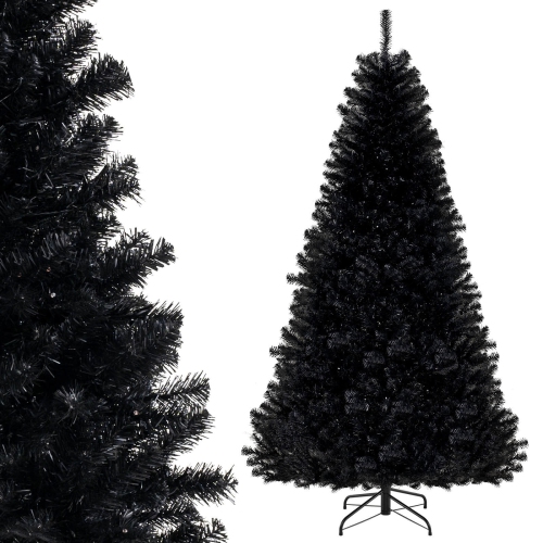 Arbre de décoration artificiel en forme d'arbre d'Halloween de 7 pi avec 1040 branches de Costway, 6 modes d'éclairage