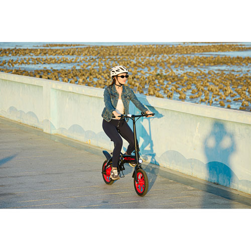GoPowerBike GoBlitz Foldable Electric City Bike- Black
