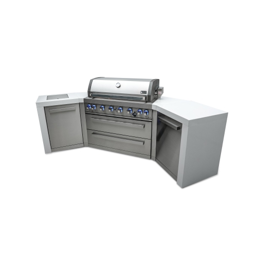 Mont Alpi 805 Deluxe Island with 45 Degree Corners - Marine Grade Stainless Steel