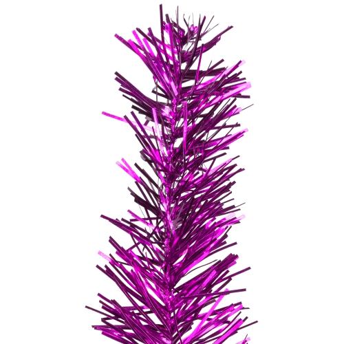 Artificial Tinsel Christmas Tree - 3' - Purple - Unlit