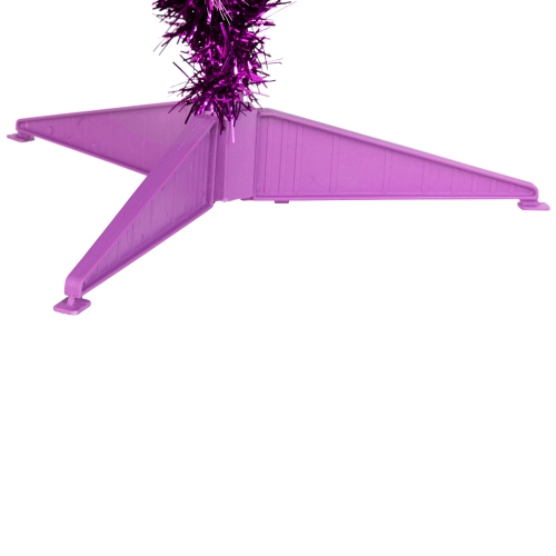 Artificial Tinsel Christmas Tree - 3' - Purple - Unlit