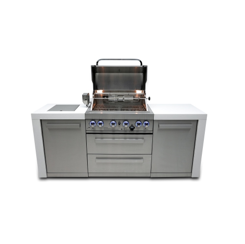 Îlot de luxe Mont Alpi 400 - Acier inoxydable de qualité marine