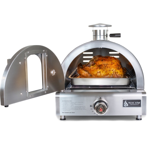 Mont Alpi Portable Pizza Oven - Stainless Steel - Stainless Steel