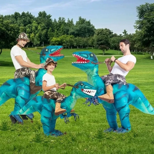 Inflatable Dinosaur Costume for Kids – Blow Up Halloween Dinosaur Costume, Fun Inflatable Outfit for Parties