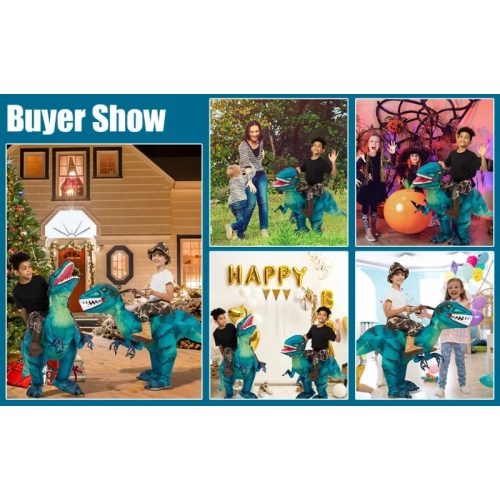 Inflatable Dinosaur Costume for Kids – Blow Up Halloween Dinosaur Costume, Fun Inflatable Outfit for Parties