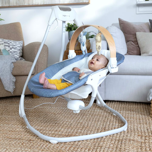 Ingenuity SimpleComfort Compact Soothing Swing - Chambray