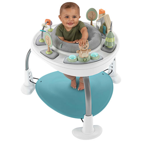 Ingenuity Spring & Sprout 2-in-1 Activity Jumper & Table - Forest