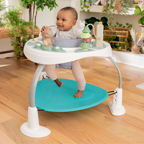 Ingenuity Spring & Sprout 2-in-1 Activity Jumper & Table - Forest