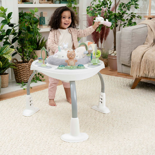 Ingenuity Spring & Sprout 2-in-1 Activity Jumper & Table - Forest