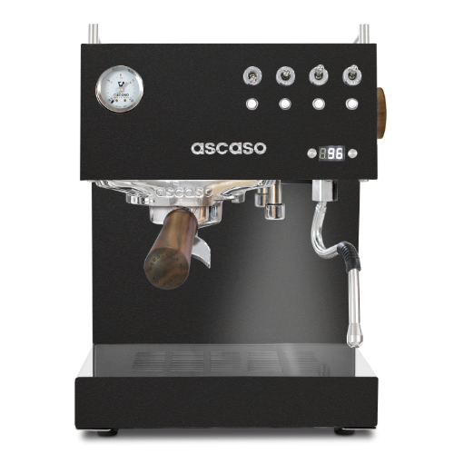 Ascaso Steel DUO PID Versatile Dual Thermoblock Home Espresso Machine with Manual Frother 120V, 15-AMP - Black
