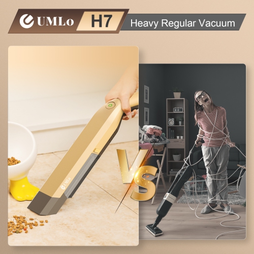 Aspirateur à main sans fil H7, aspirateur de voiture avec moteur sans balais et aspiration de 20 kPa, 1.2 lb léger, mini aspirateur mince pour