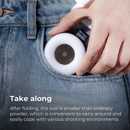 LED Magnetic Ring Circle Portable Light for iPhone, Laptop, iPad, Influencer, Camera, Streaming, TikTok, YouTube, Video Conferencing, Recording,