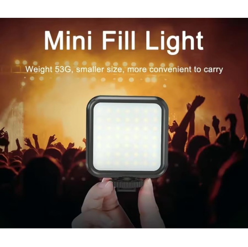 1pc - Compact Vlogging Kit with LED Light and Microphone | Pistol Grip Tripod for Stable Recording | Ideal for YouTube, TikTok Videos | Compatible