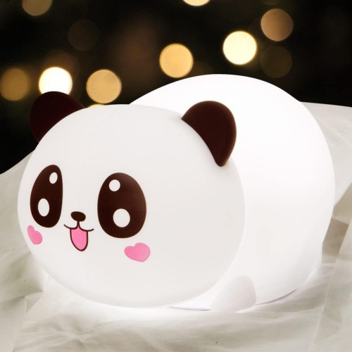 YOULIGHTS  Aultra Panda Night Light for Kids, Color Changing Kids Night Light Panda Lamp, Panda Room Decor for Girls Cute Night Light (Panda)
